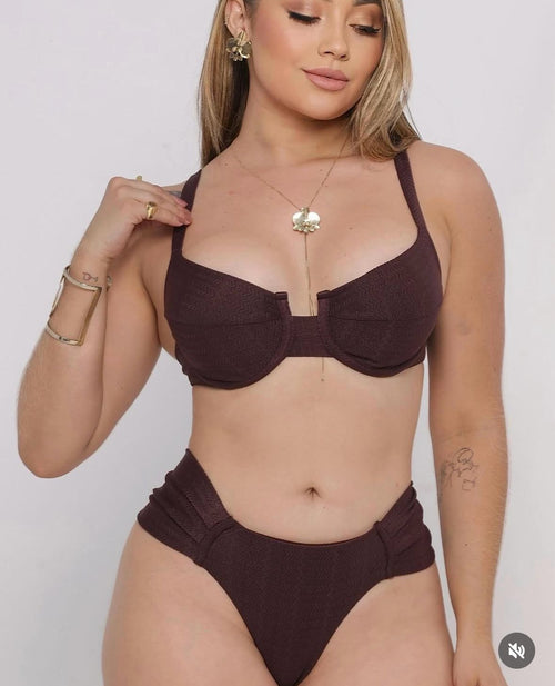 Bikini Siena Marrone con Protezione UV
